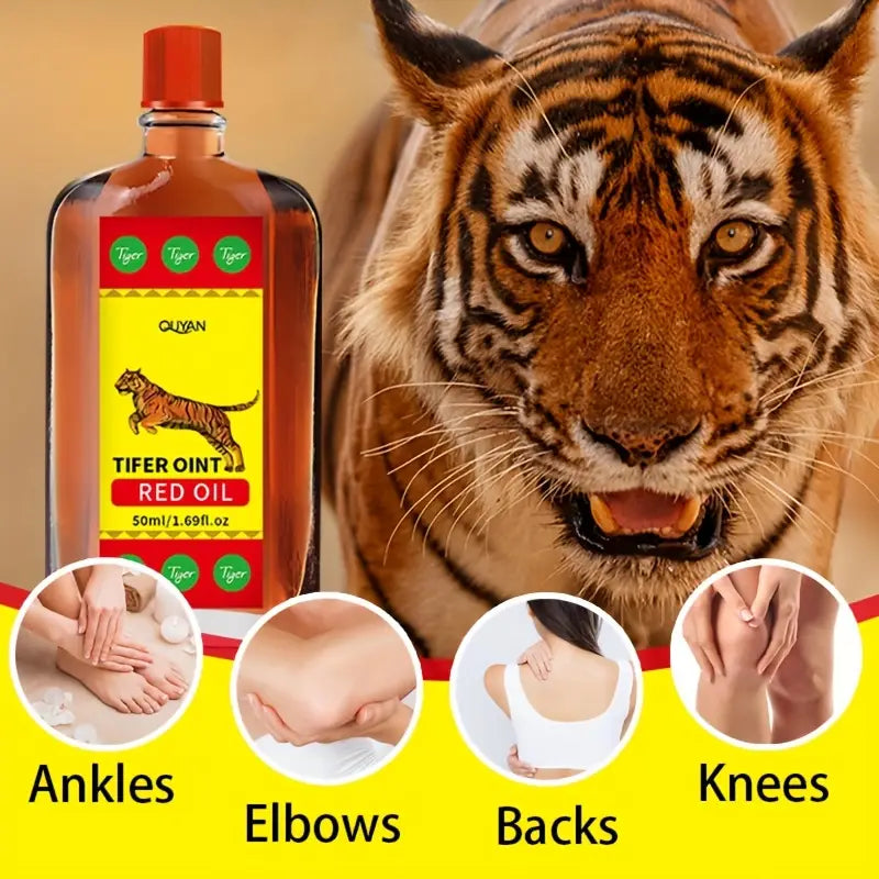 Tiger Ointment Red Oil – Herbal Pain Relief Massage Oil