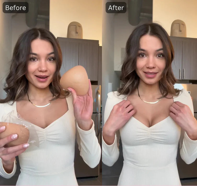 Premium Silicone Stick-On Bra Inserts – Skin-Friendly, Anti-Slip & Reusable