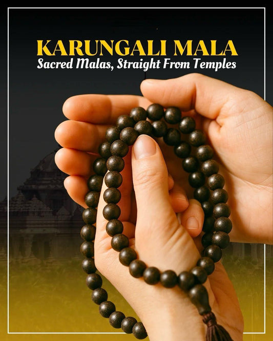 ✨ Original Karungali Mala 108 Beads Ebony Wood 🪵