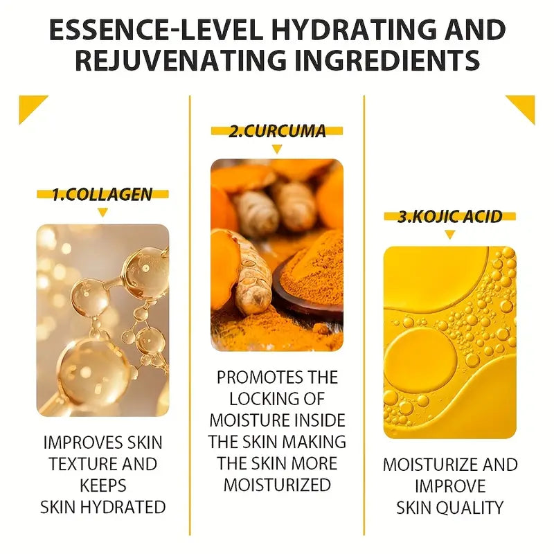 Turmeric Kojic & Lemon Soap – Pack of 5 | Brightening & Glowing Skin Care Bar 🧼🍋