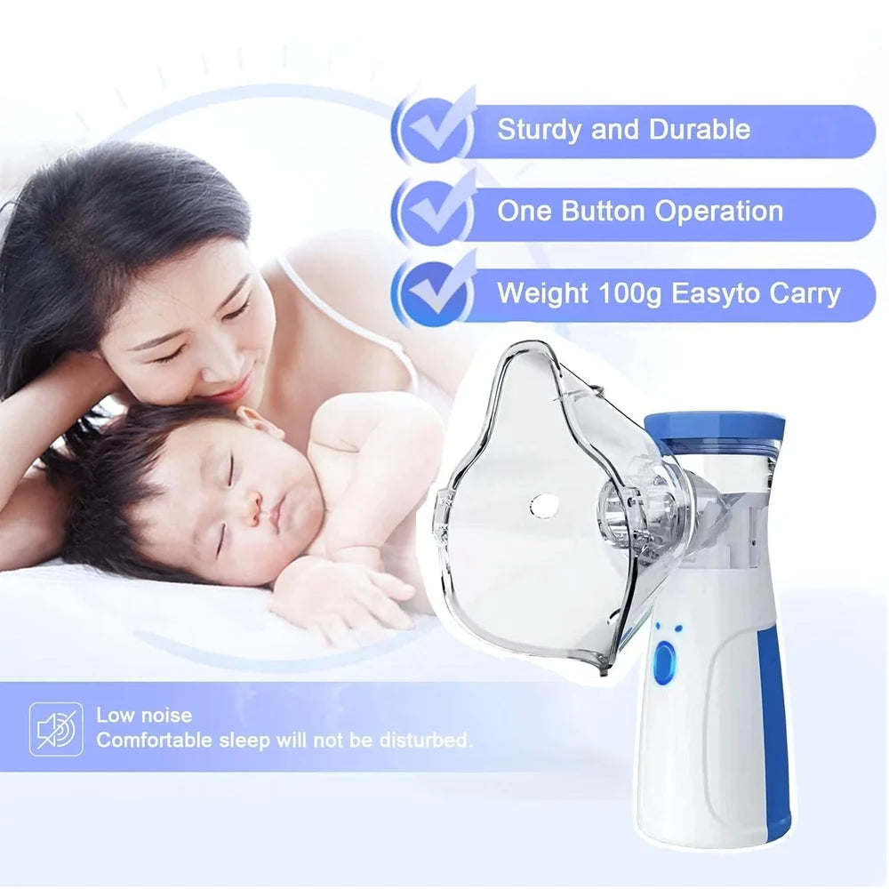 Instant Relief, Anywhere | Silent & Portable Nebulizer
