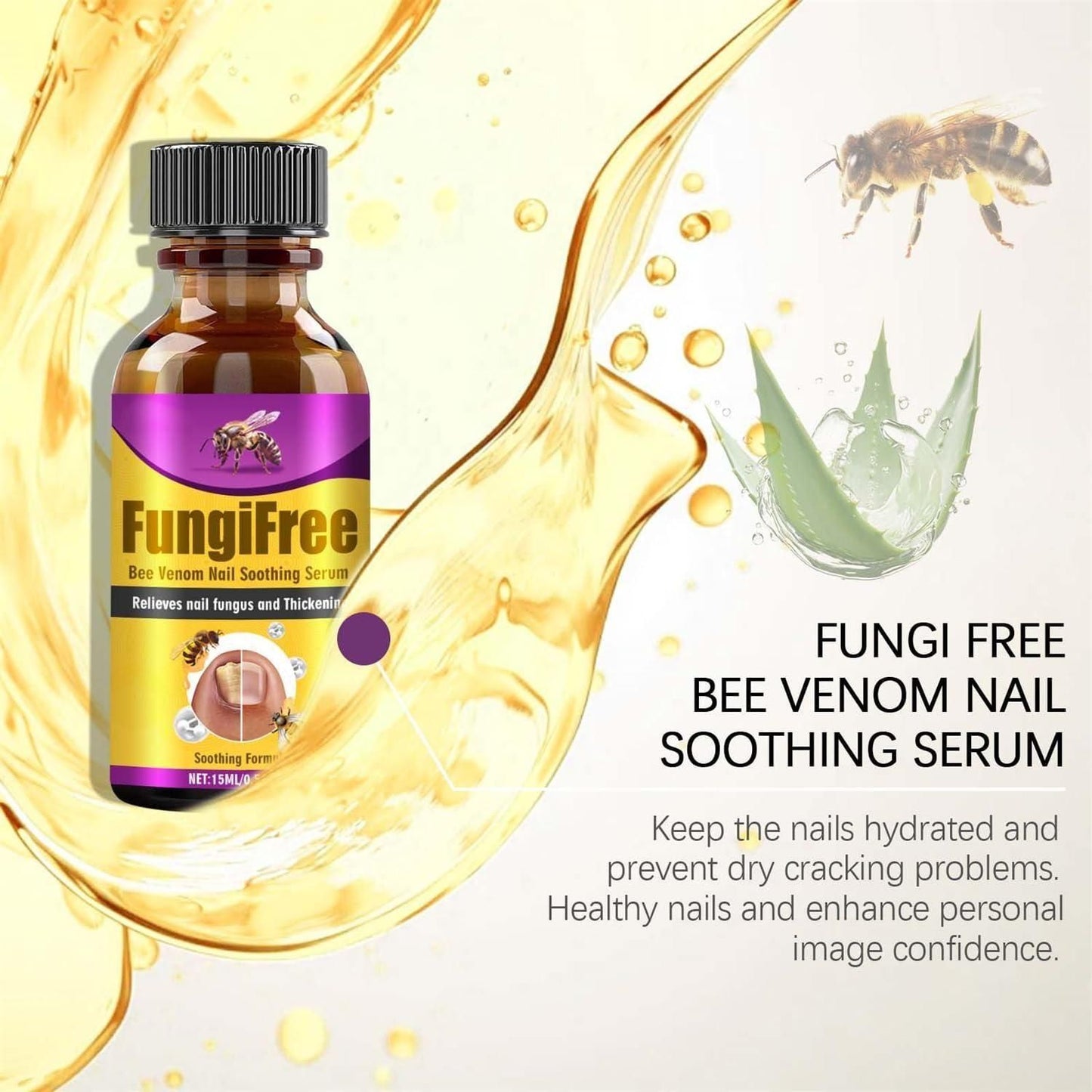 Anti-Fungal Bee Venom Nail Serum (Pack of 2)