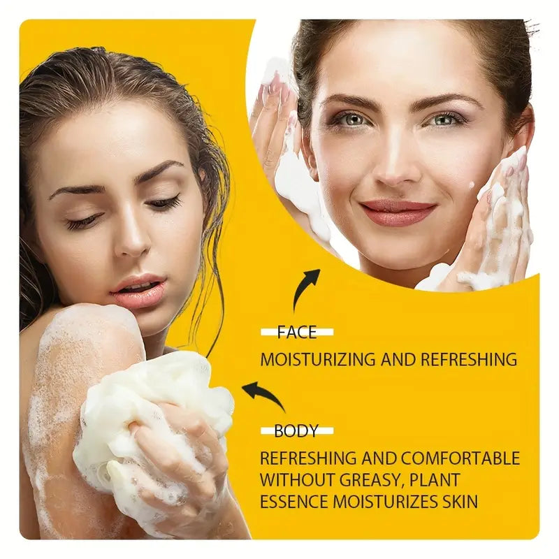 Turmeric Kojic & Lemon Soap – Pack of 5 | Brightening & Glowing Skin Care Bar 🧼🍋