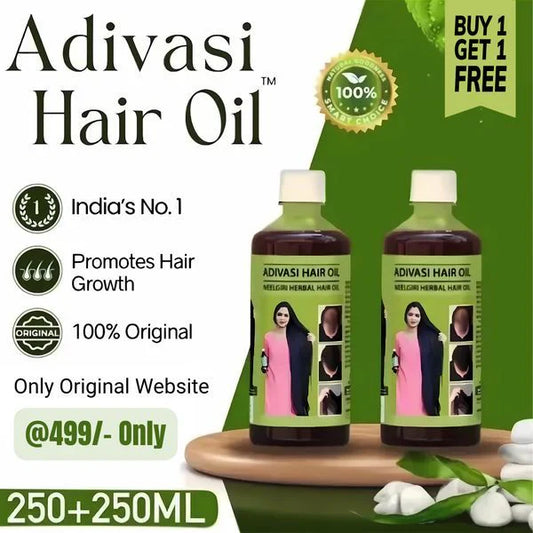 🍃ORIGINAL ADIVASI HERBAL HAIR OIL 💥 BUY 1 GET 1 FREE 💥