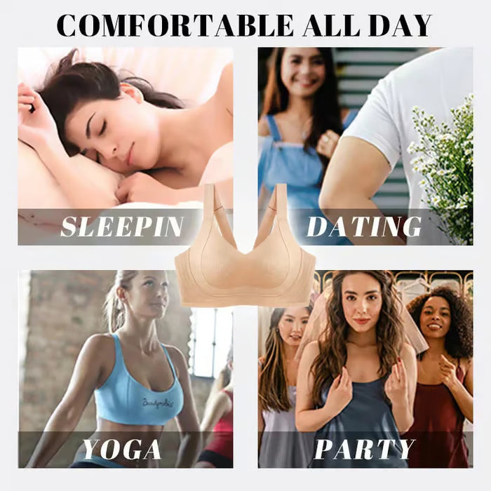 Hot Sale 49% OFF🔥Wire-Free Non-Marking Skin-Friendly Push-Up Bra🔥PACK OF 3