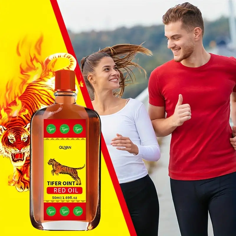 Tiger Ointment Red Oil – Herbal Pain Relief Massage Oil
