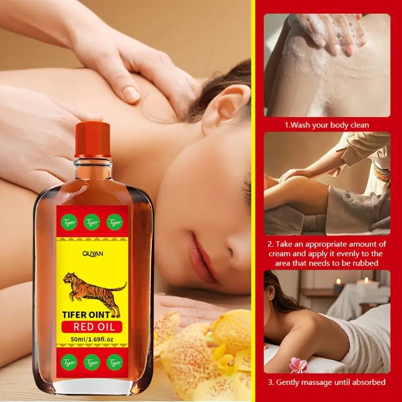Tiger Ointment Red Oil – Herbal Pain Relief Massage Oil